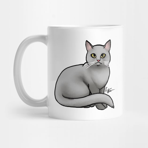 Cat - British Shorthair - Gray by Jen's Dogs Custom Gifts and Designs